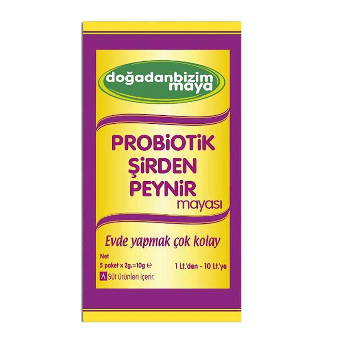 Doğadan Bizim Probiotik Şirden Peynir Mayası 1 Kutu 5 Saşe