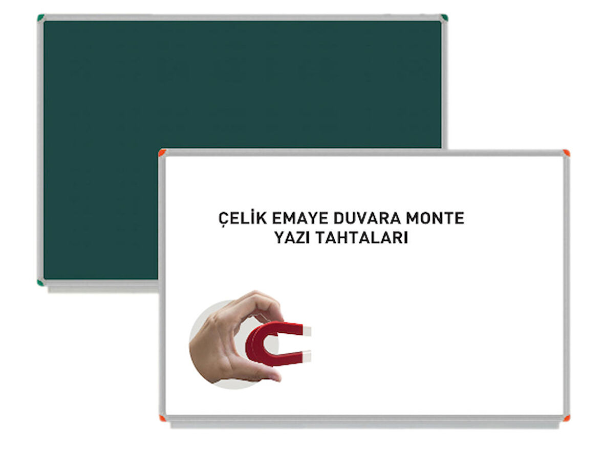 Panda Çelik Emeya Yüzey Duvara Monte Yazı Tahtası  PAN 252  Beyaz 90x120
