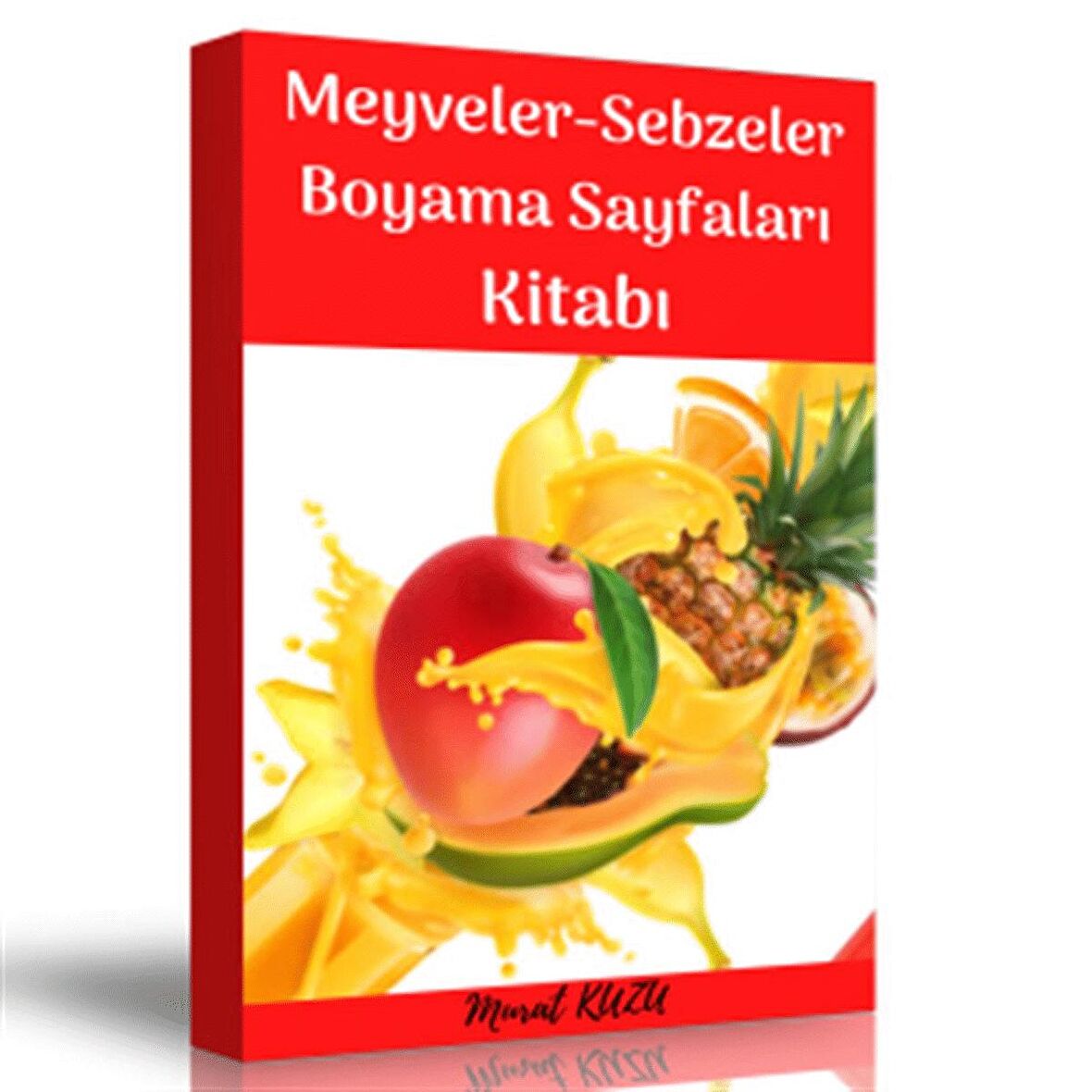 Meyveler ve Sebzeler Boyama Sayfalar Kitabı