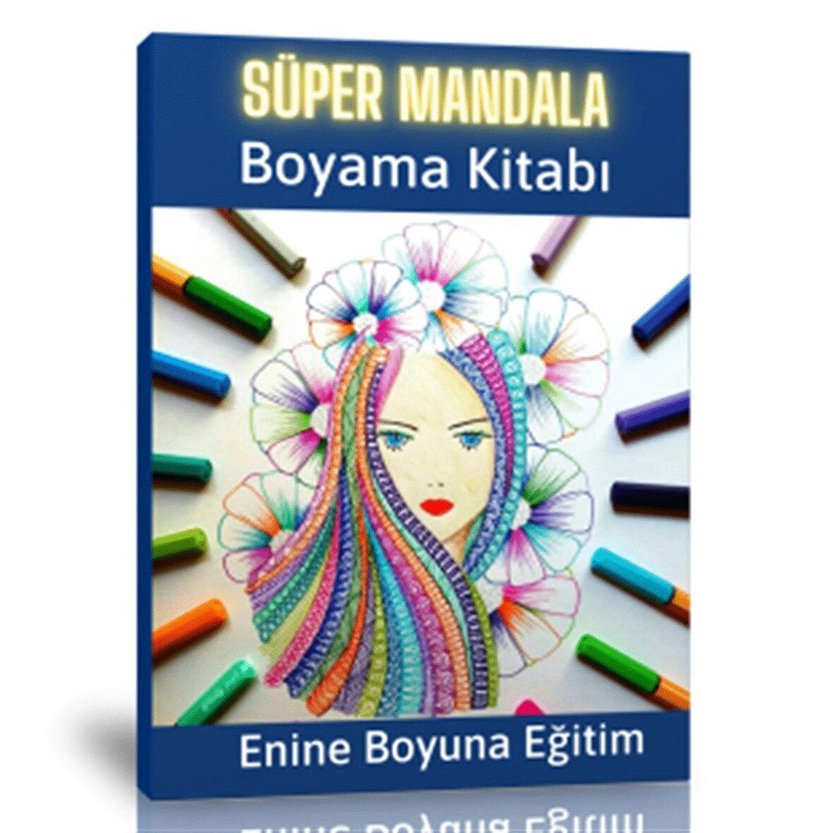 Süper Mandala Boyama Kitabı