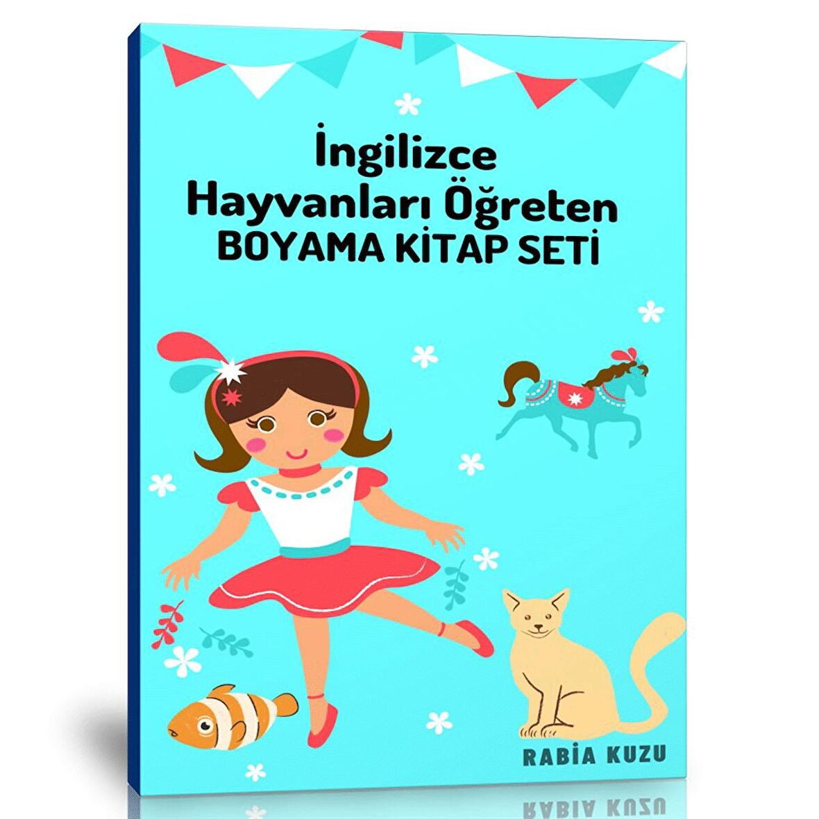 Hayvanları İngilizce Öğreten Boyama Kitap Seti (3 Kitap)
