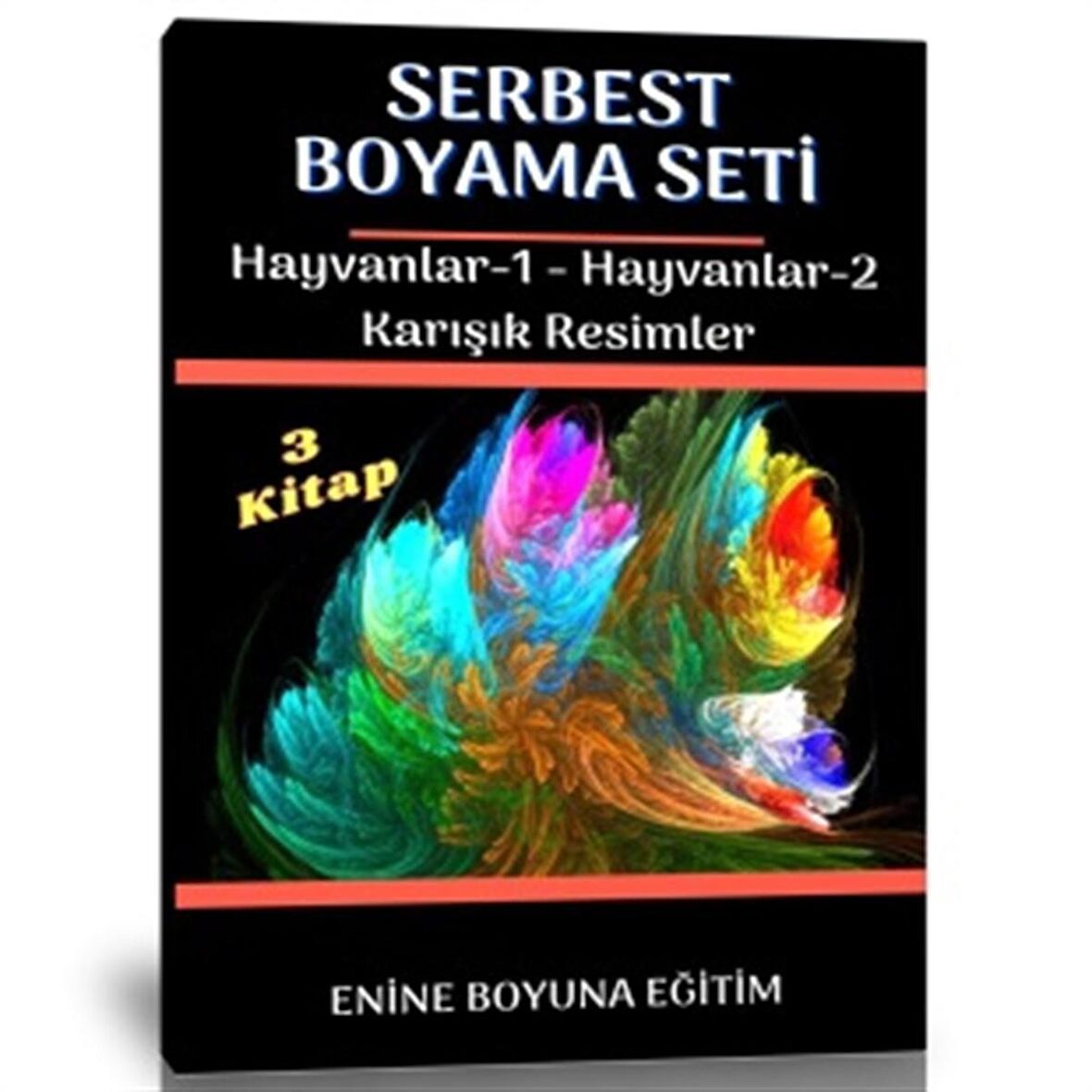 Çocuklar İçin Serbest Boyama Kitap Seti (3 Kitap)