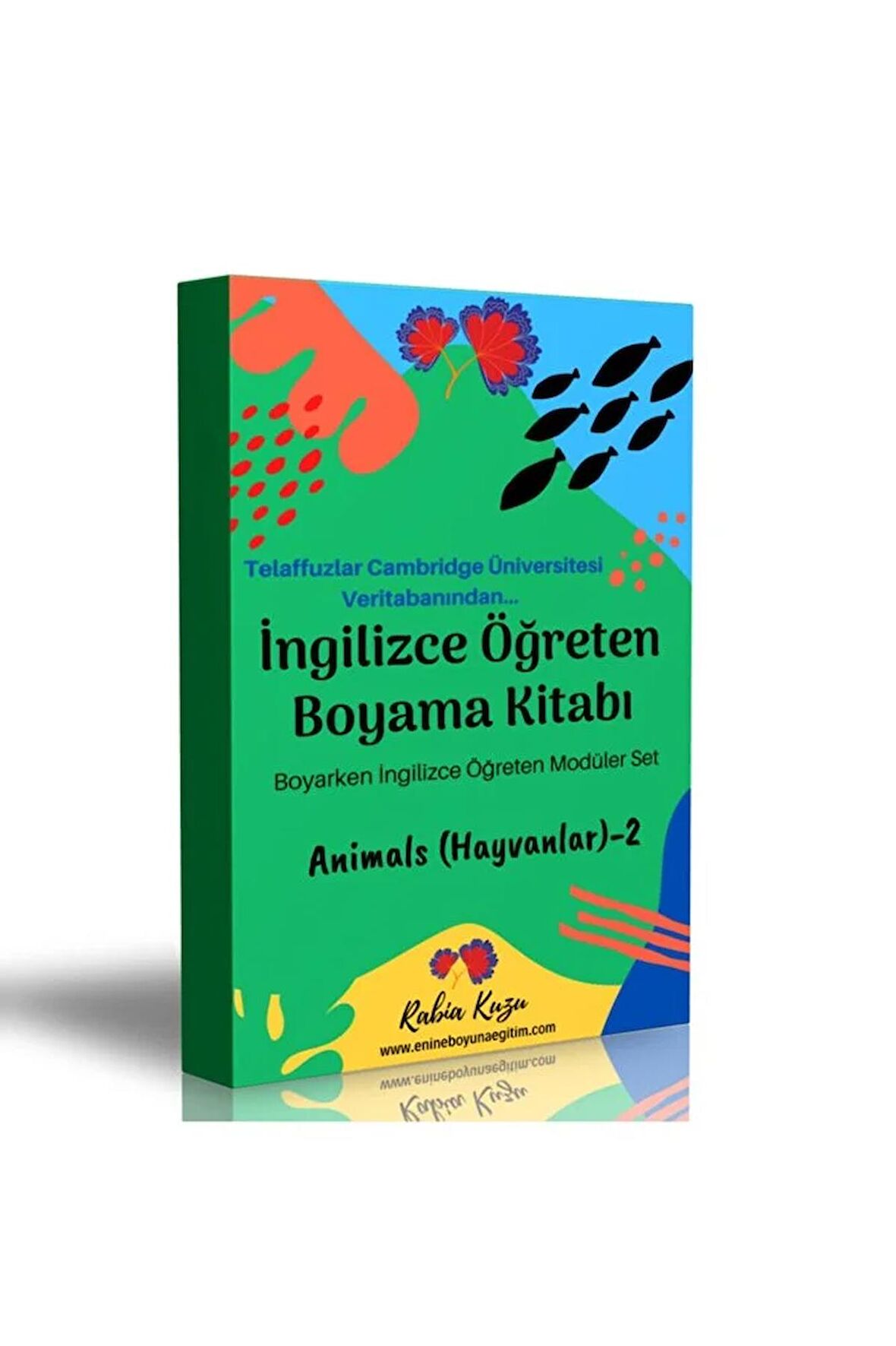 Ingilizce Öğreten Boyama Kitabı (yabani Hayvanlar-2)