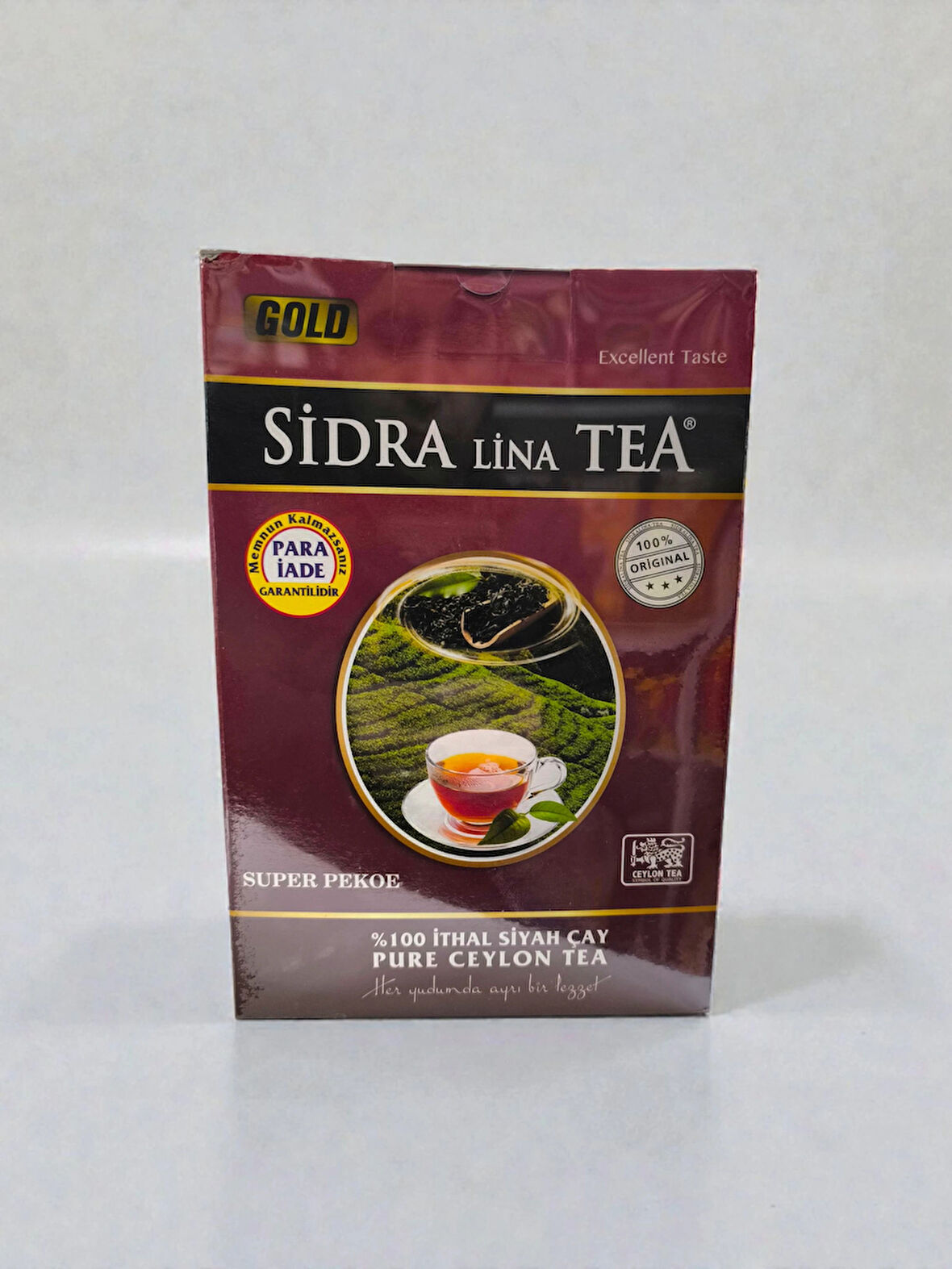 SİDRA LİNA İTHAL SİYAH SAF SEYLAN ÇAY 800 GR