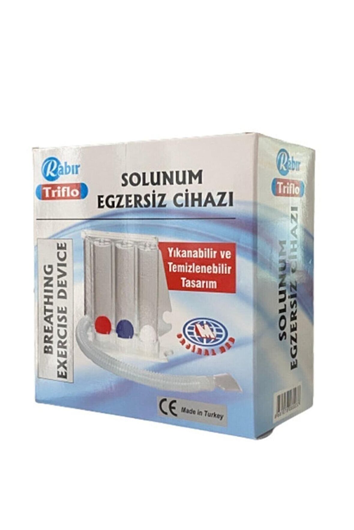 Rabır Triflo Solunum Egzersiz Cihazı 3 Top Üfleme Topu Nefes Egzersizi