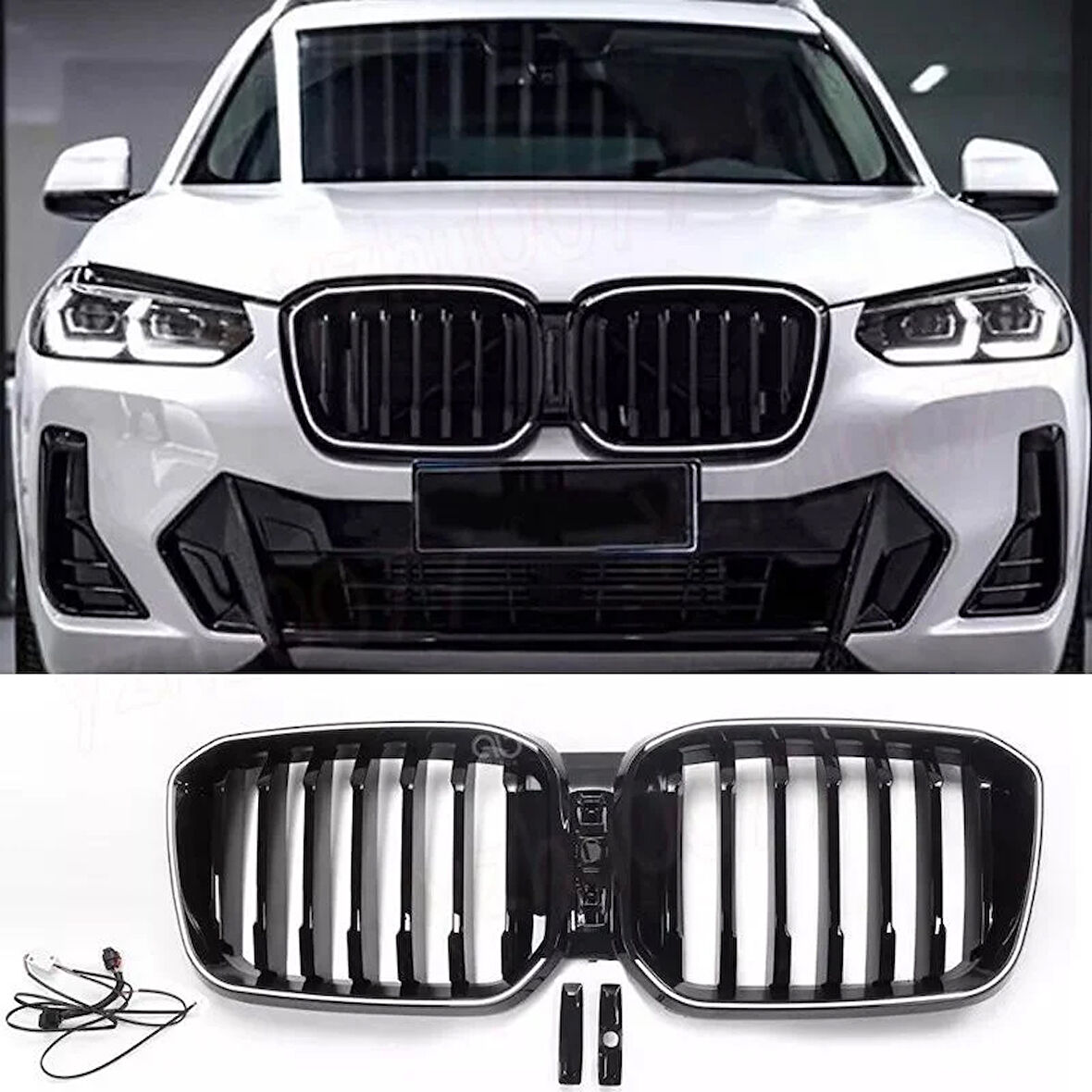 AUTOGP  Bmw x3 g01 lci ön böbrek panjur ızgara ledli m performance 2022+