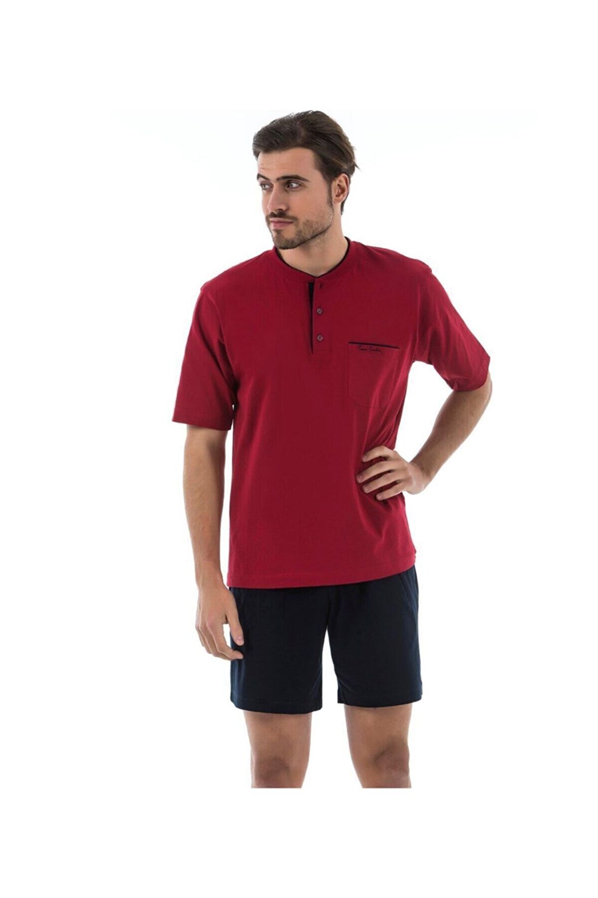 Erkek Bordo Penye Pijama