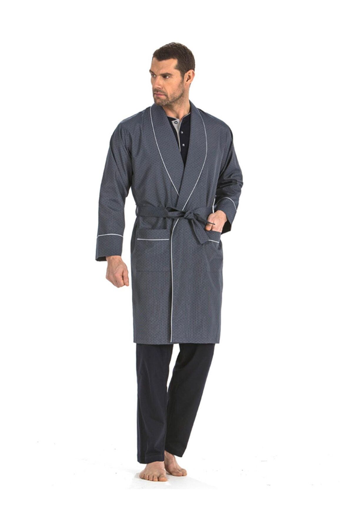 Damat Çeyiz Şortlu Pijama & Robdöşambr 5li Set 5560