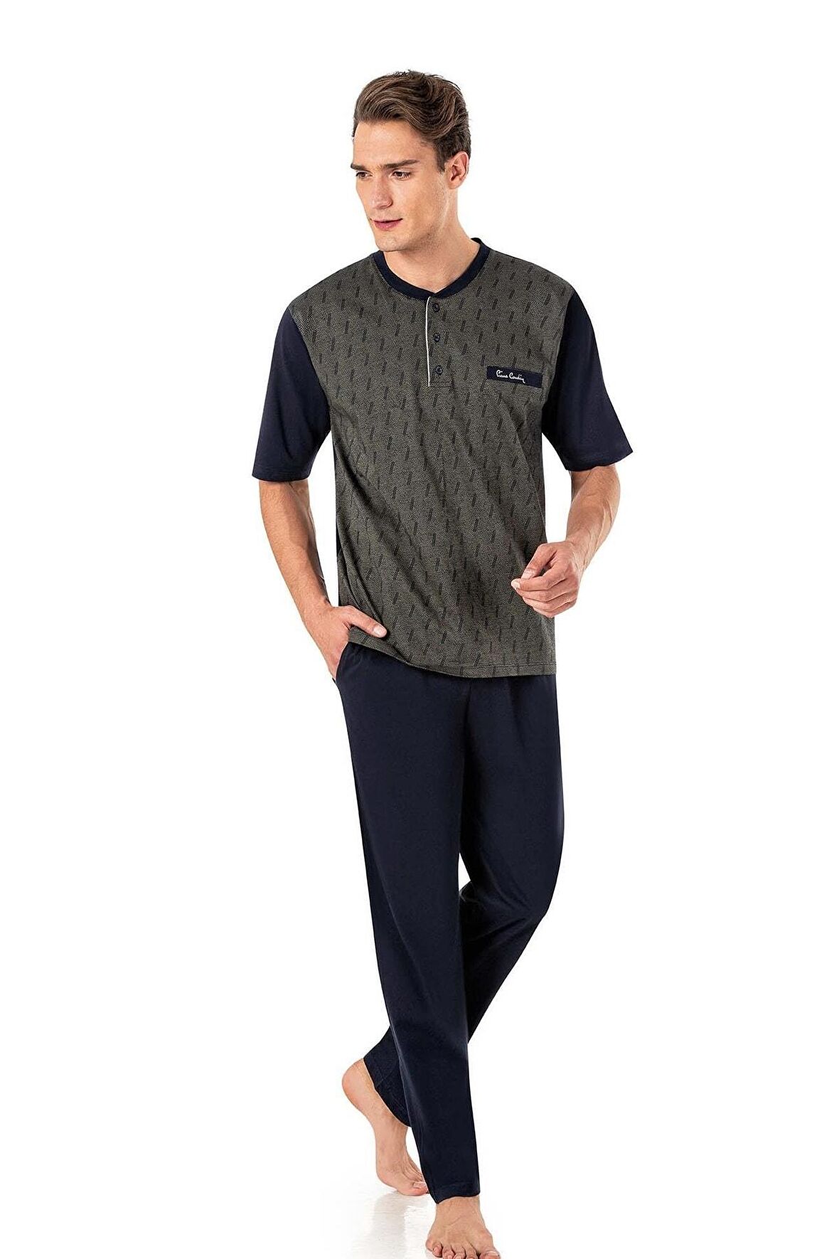 Erkek 3'lü Pijama Takımı 6019