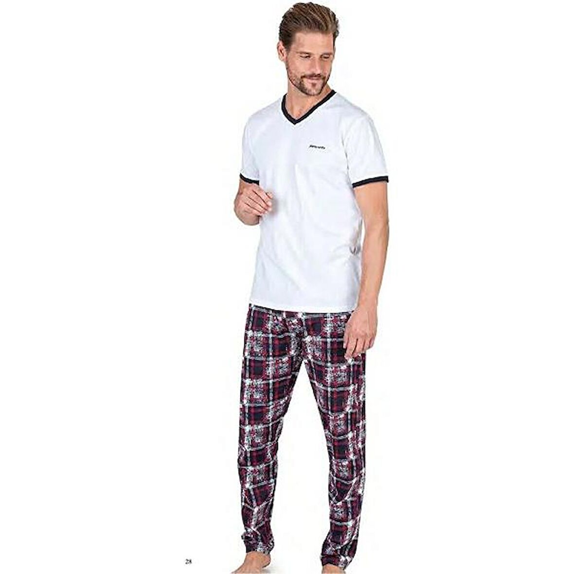 PİERRE CARDİN 6046 V YAKA PİJAMA TAKIMI