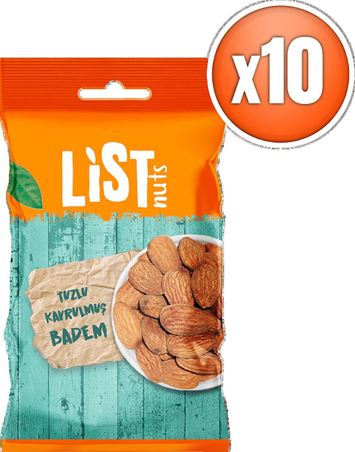 List Nuts Tuzlu Kavrulmuş Badem 10 x 40 g