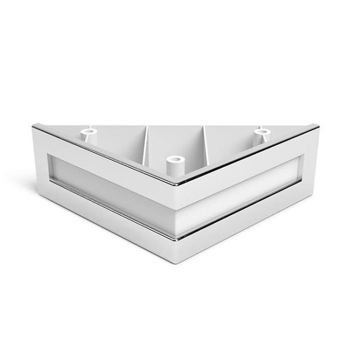 Dizayn Plastik Ayak Bravo 4.5cm Beyaz Nikel