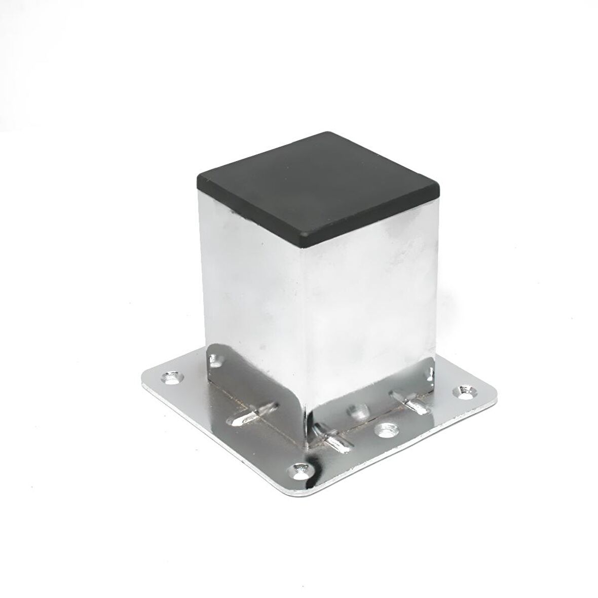 Kapsan Metal Koltuk Ayağı Krom Kare 50X50 H:70Mm