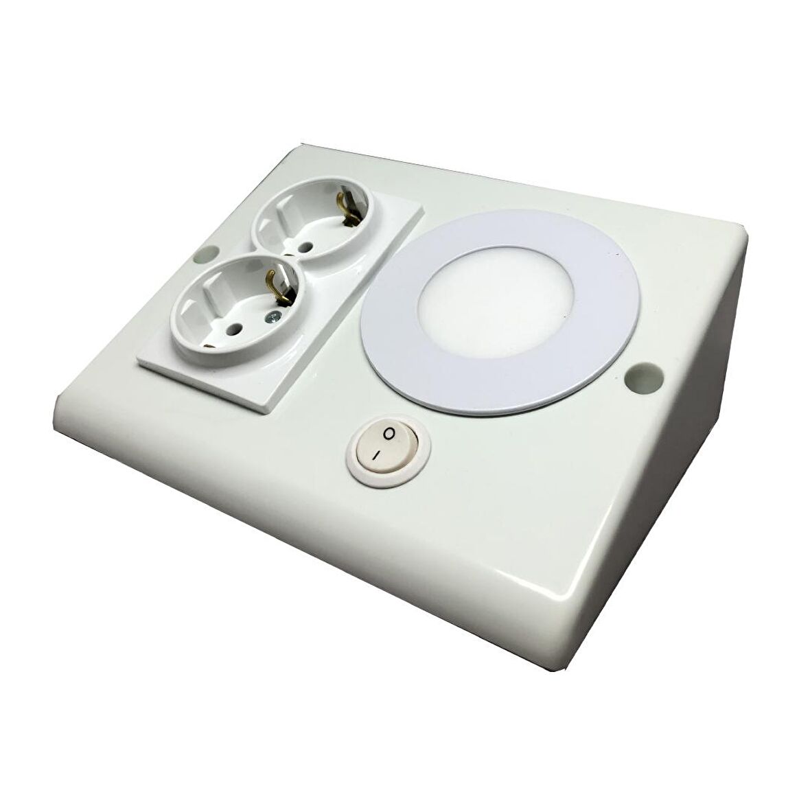 Teknoloji Aydınlatma 2Li Priz Led 3W Anahtarlı Beyaz