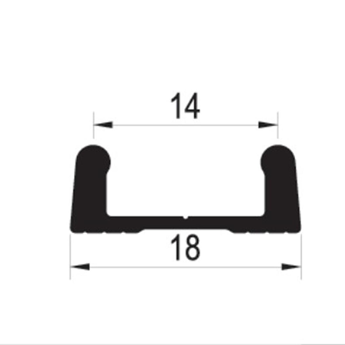 Albatur Alüminyum Alt Ray Profilit Mat Eloksal 2 Mt (7710)
