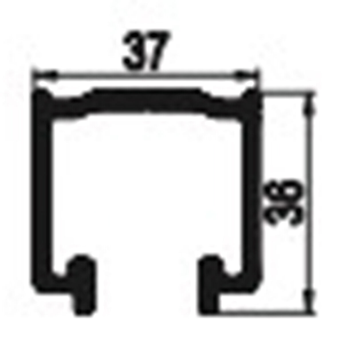 Albatur 9065 Masterfold 60 Alüminyum Ray Mat Eloksal 2Mt
