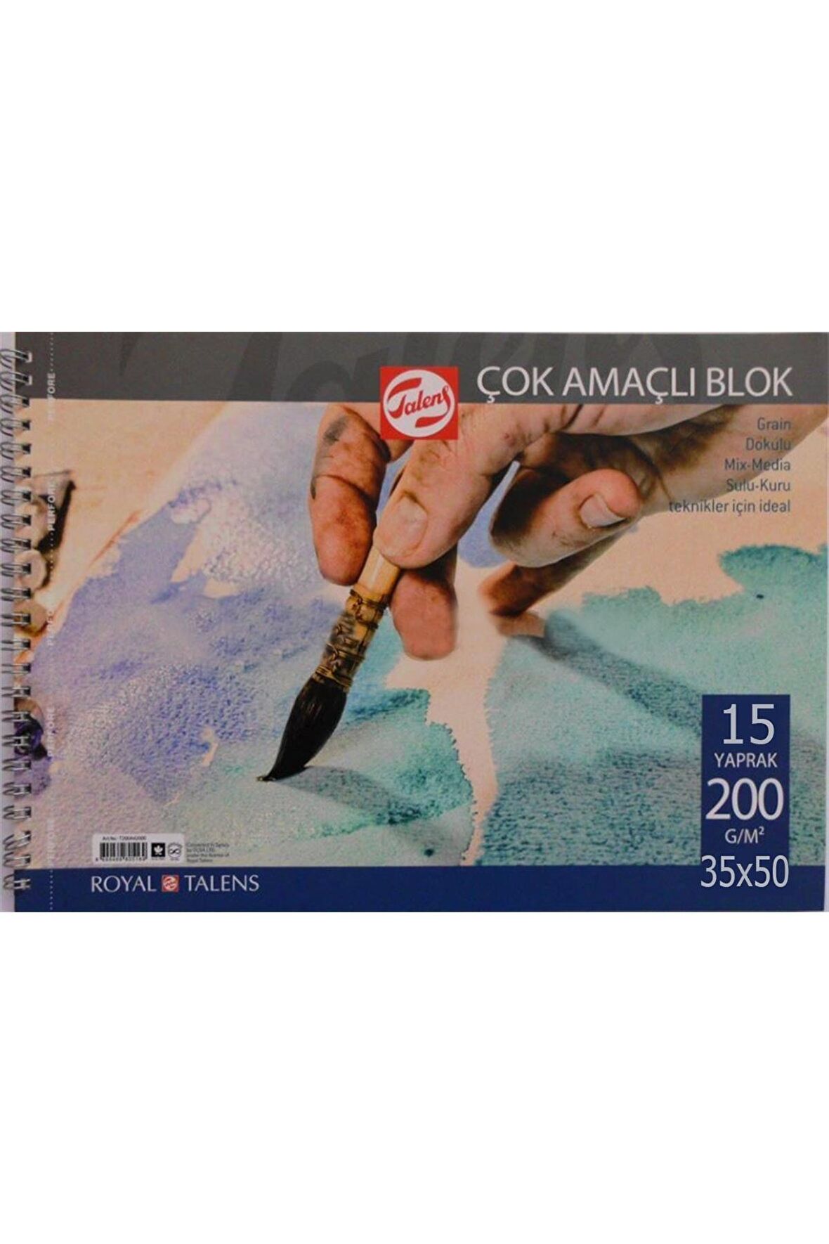 TALENS ÇOK AMAÇLI BLOK RESİM ÇİZİM DEFTERİ (35X50) 200GR 15 SAYFA