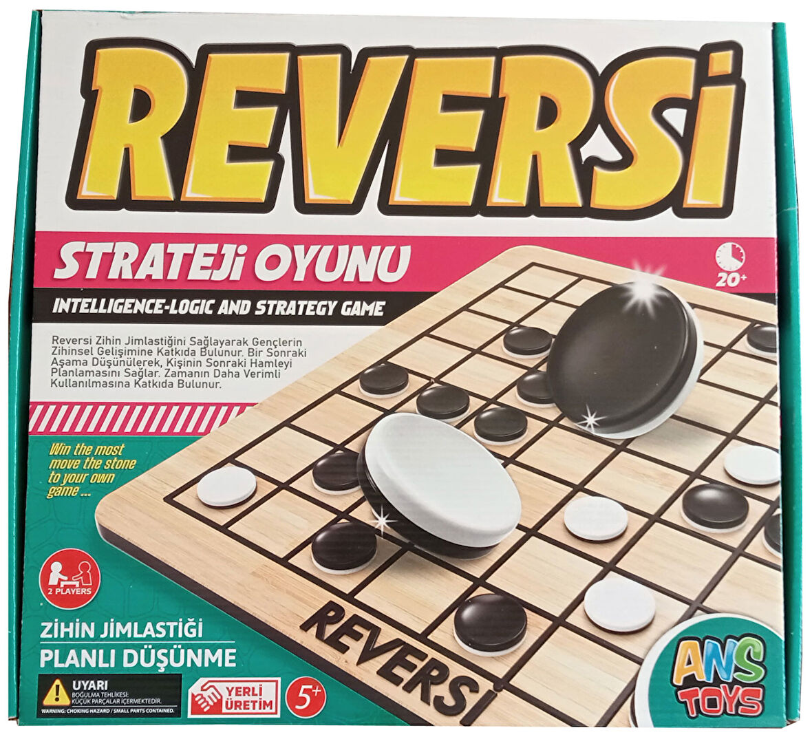 Ahşap Reversi Zeka Strateji Zihin Jimnastiği Oyunu