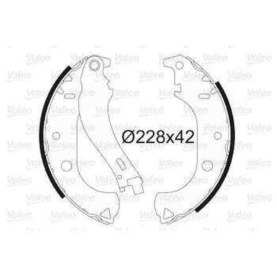 Fiat Arka Fren Balatası Pabuc Doblo Albea 1,2 / 1,3 / 1,4 / 1,6 / 1,9 - Valeo 562806