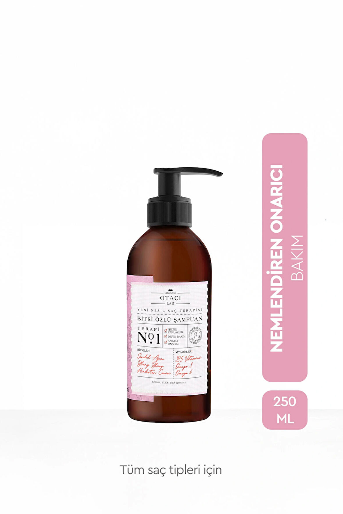 Otacı Tüm Saçlar İçin Nemlendirici Şampuan 250 ml