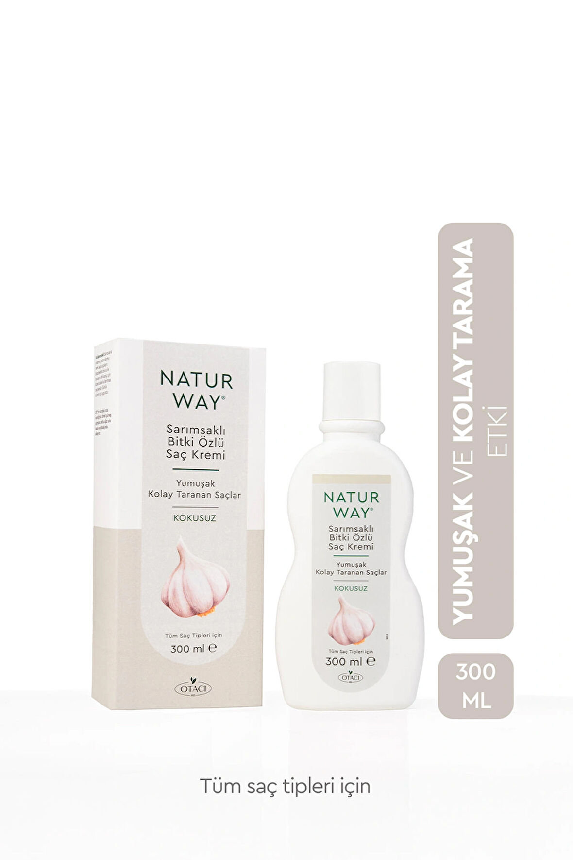 Otacı Natur Way Taramayı Kolaylaştırıcı Tüm Saç Tipleri İçin Saç Kremi 500 ml