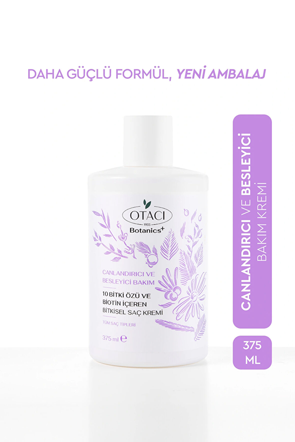 Botanics + Canlandırıcı & Besleyici Bakım- 10 Bitki Özü ve Biotin İçeren Bitkisel Saç Kremi