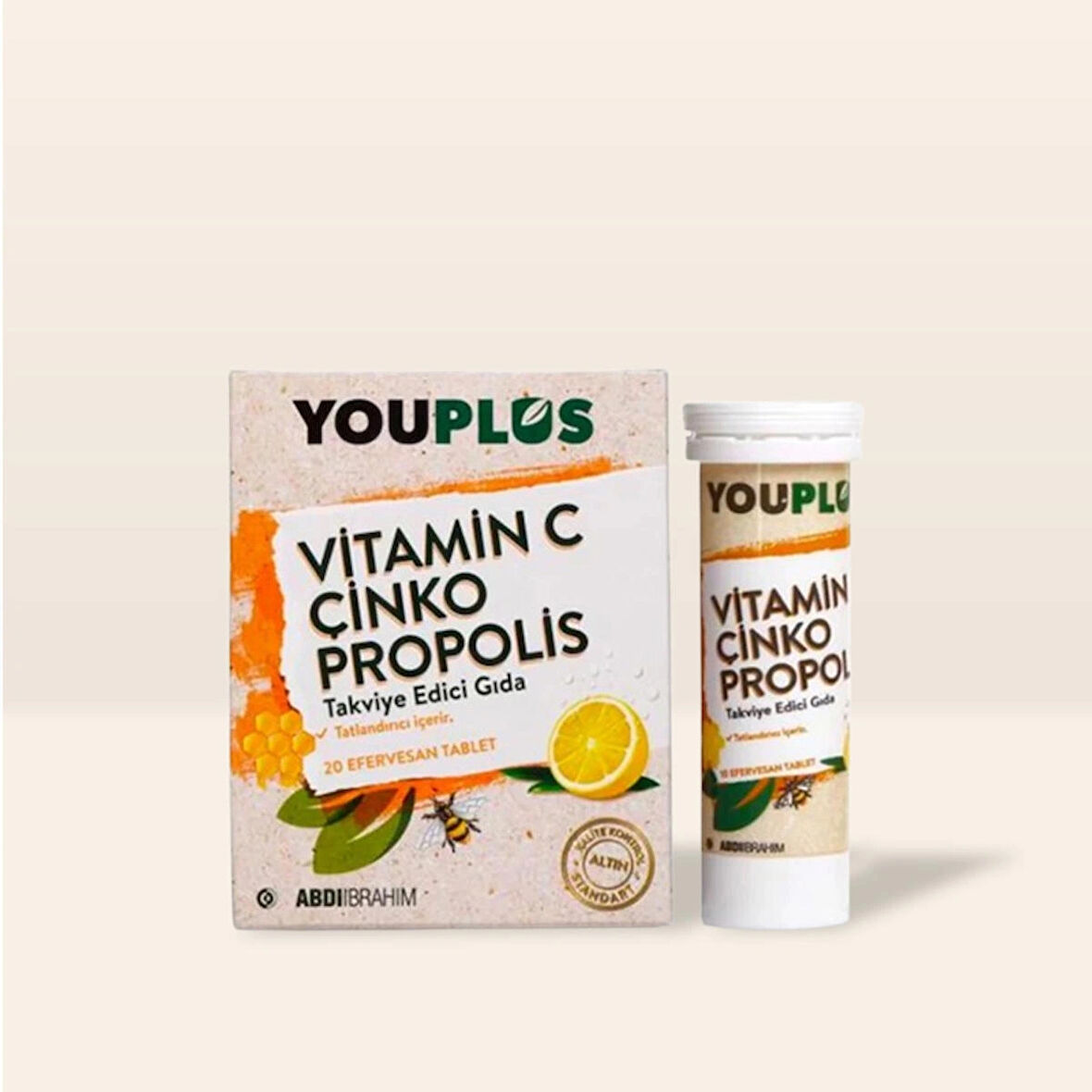 Youplus C Vitamini Çinko Propolis  20 Efervesan Tablet