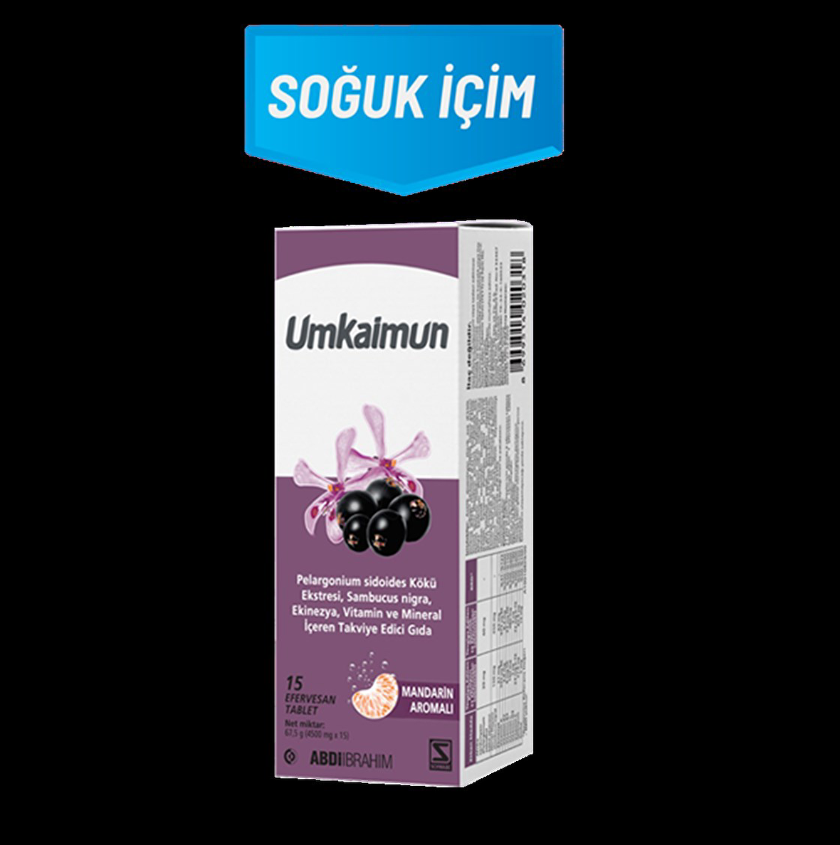 Umkaimun Mandarin Aromali Multivitamin 15 Efervesan Tablet