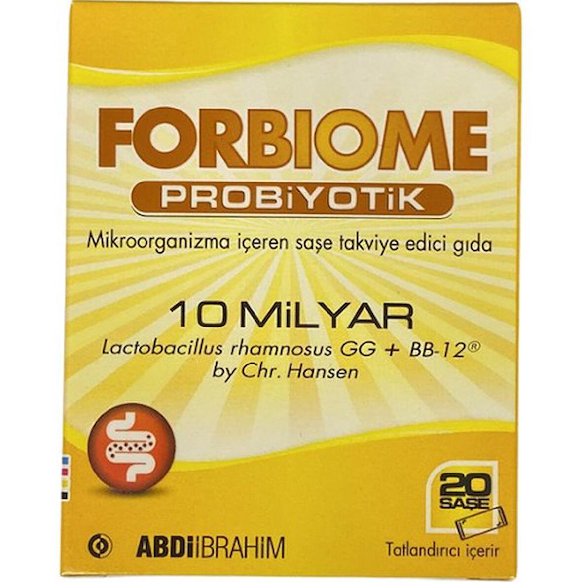 ABDİ İBRAHİM Forbiome 10 Milyar Probiyotik 20 Saşe