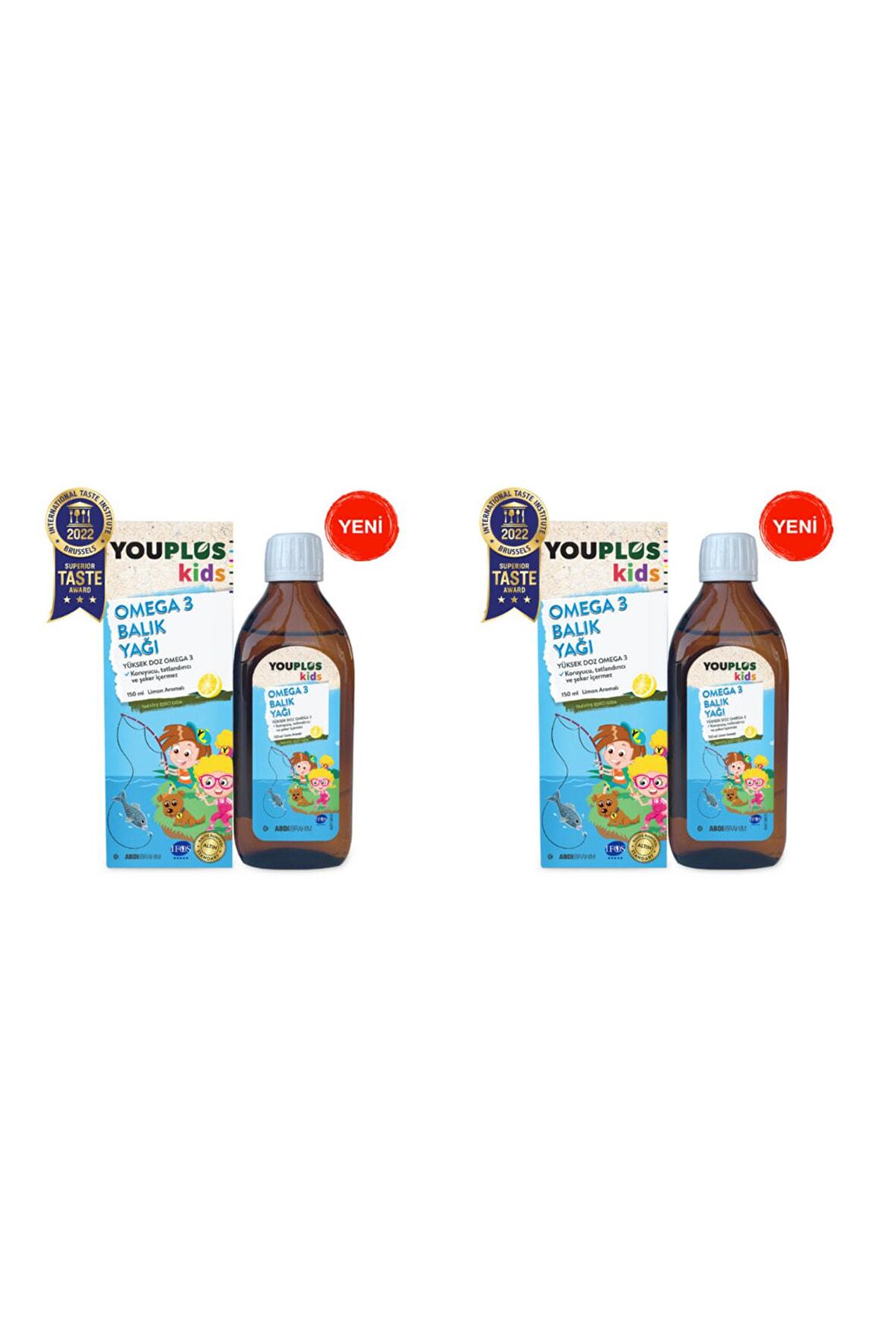 Youplus Kids Omega-3 150 ml 2 Kutu