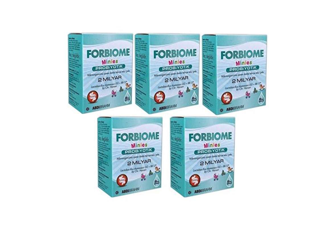 Forbiome Minies Probiyotik 2 Milyar 8 ML Damla x 5 Adet