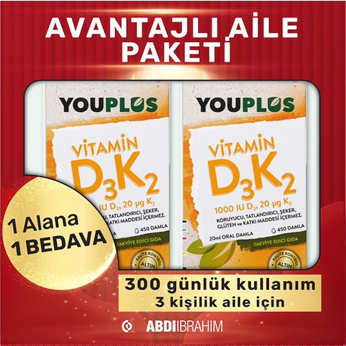 Youplus Vıt D3 K2 20 Ml Damla Kofre