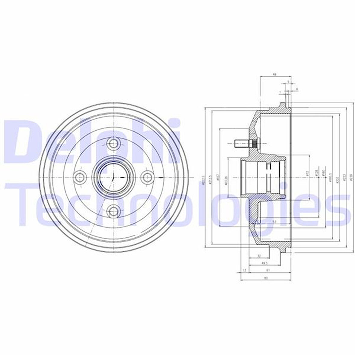 Ford Arka Kampana Ford Escort (genis Tip)  95>01 203 X  49 - Delphi Bf468