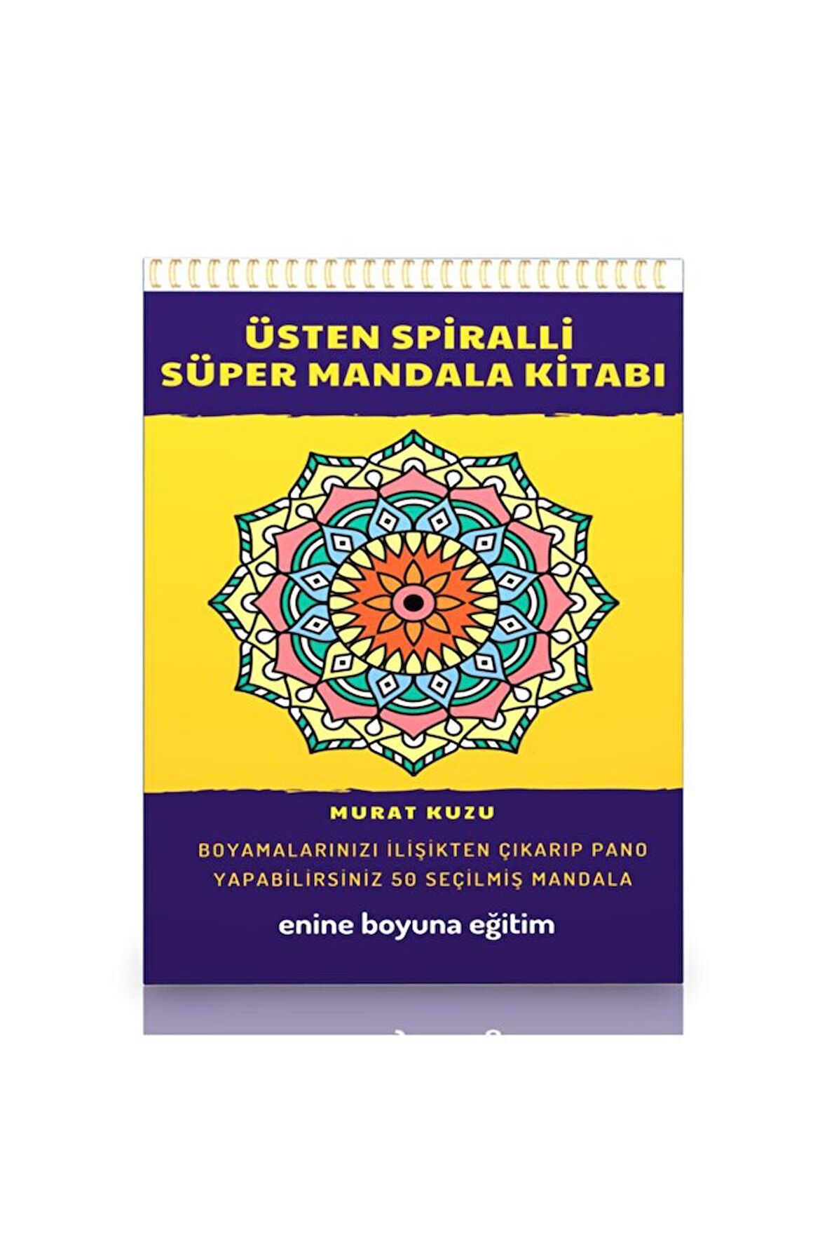 Üstten Spiralli Süper Mandala Kitabı