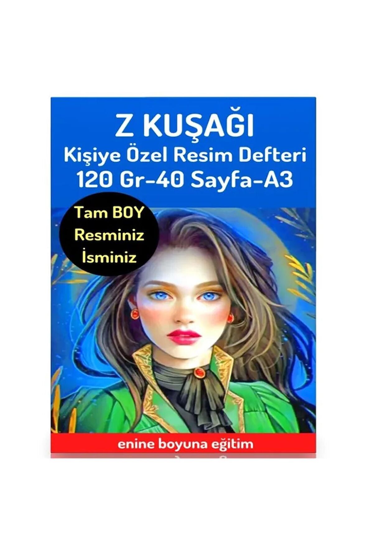 Z Kuşağı Kişiye Özel Resim Defteri (A3 RESİM DEFTERİ)