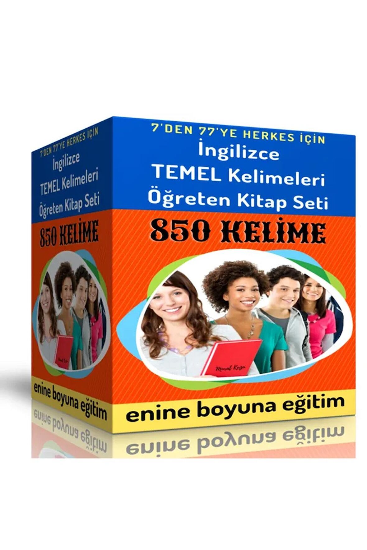 İngilizce Temel Kelimeleri Öğreten Kitap Seti 2 Spiralli Kitap Küçük Boy