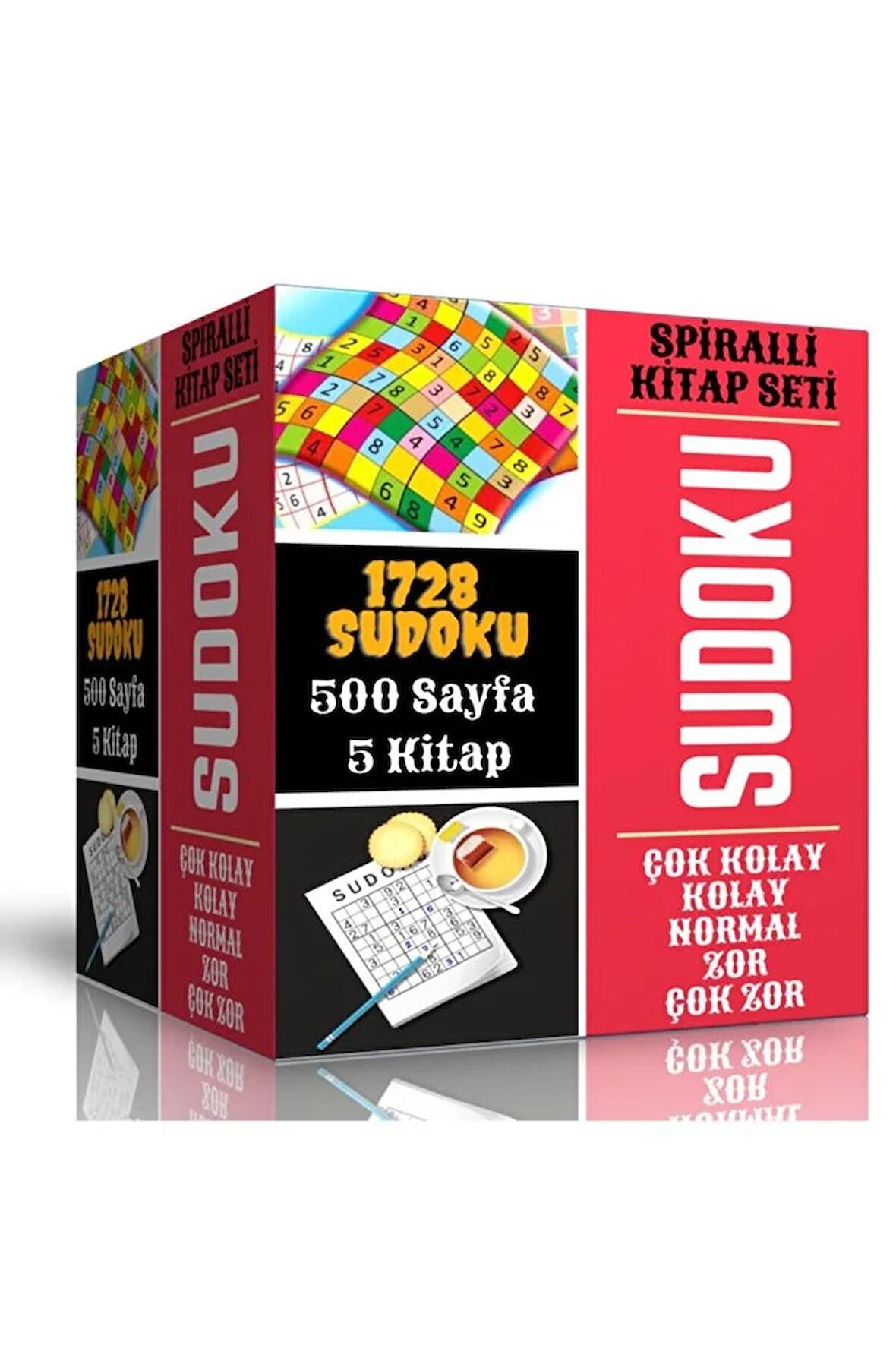 Spiralli Sudoku Kitap Seti (1728 Süper Sudoku)
