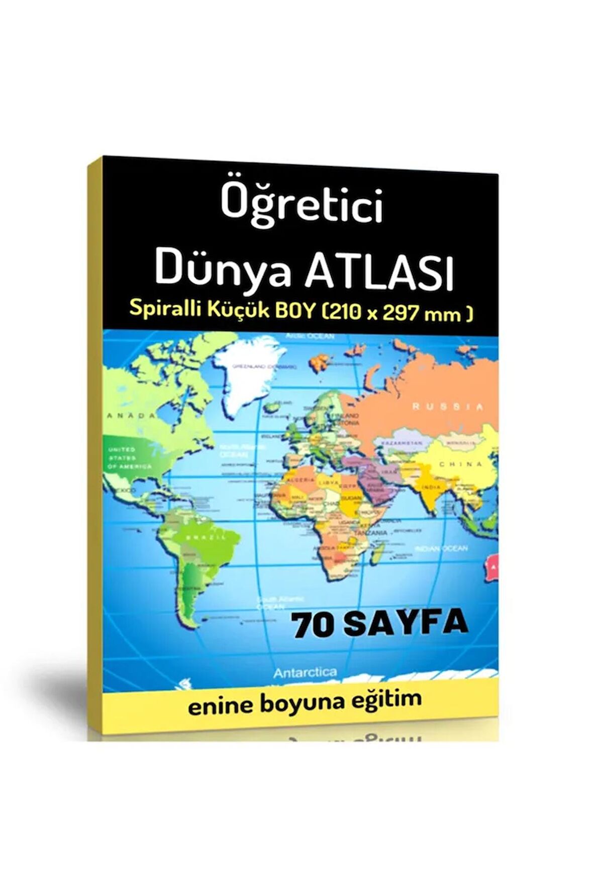 Öğretici Orta Boy Dünya Atlası (70 Seçilmiş Harita)