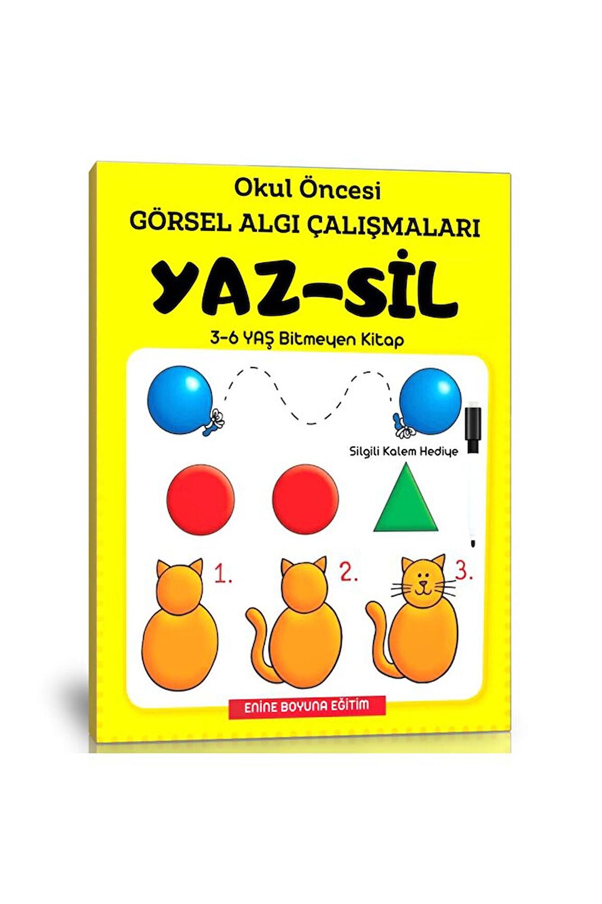 Okul Öncesi Görsel Algı Çalışmaları Yaz-sil Kitabı