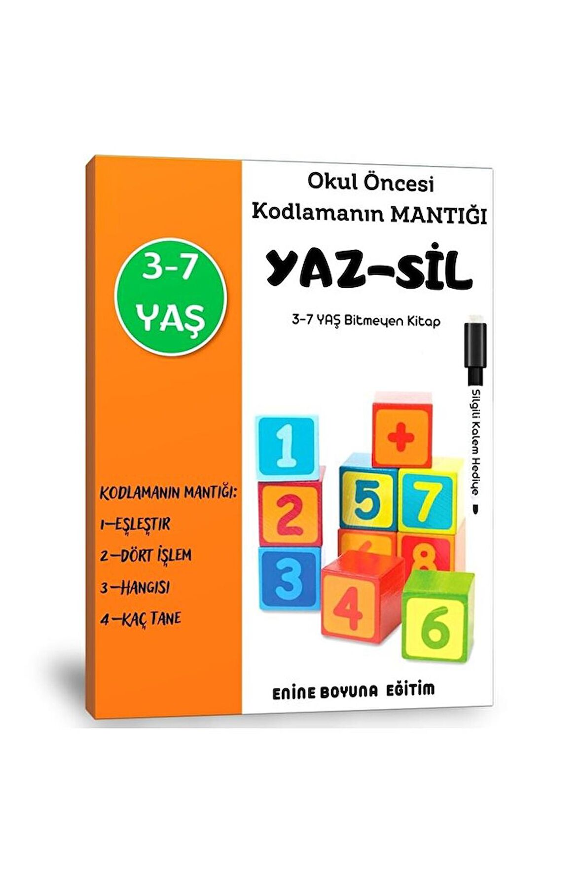 Okul Öncesi Kodlama Mantığı Yaz-sil Kitabı