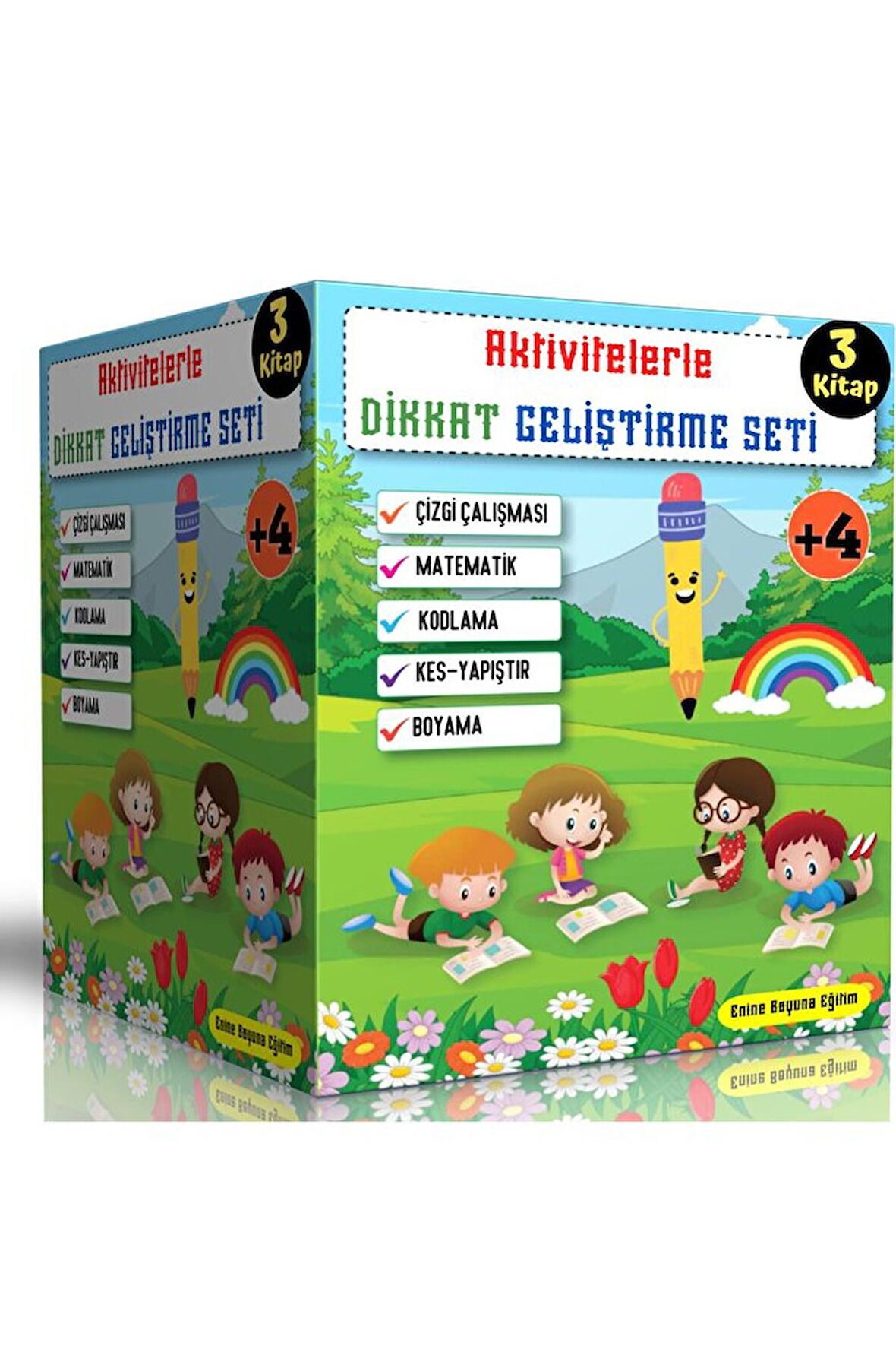 Aktivitelerle Dikkat Geliştirme Seti (3 Süper Kitap)