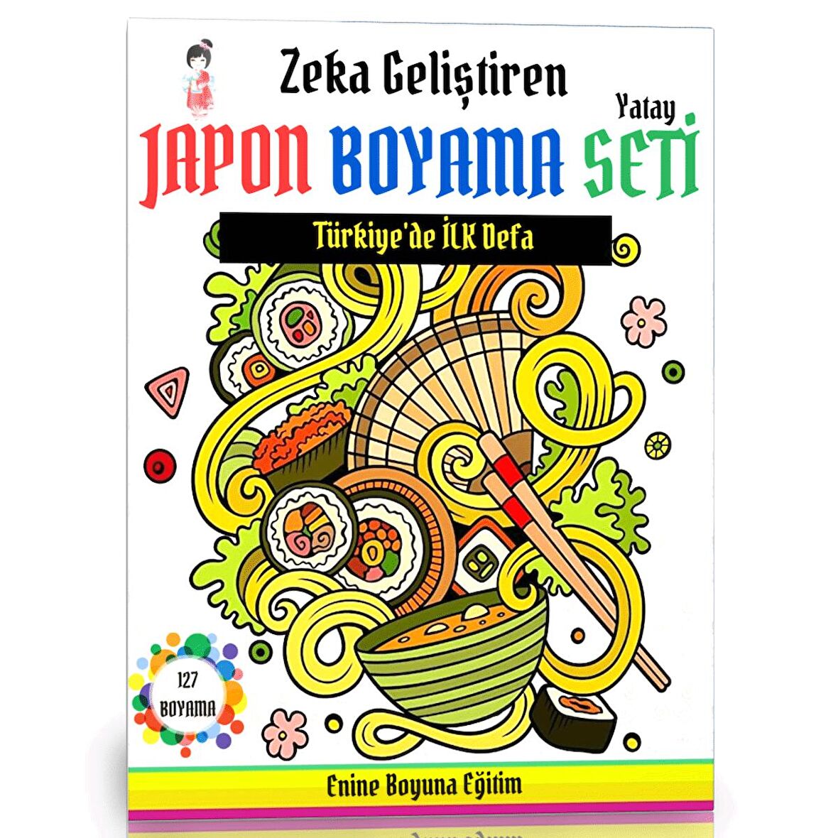 Zeka Geliştiren Japon Yatay Boyama Seti (Kutulu)