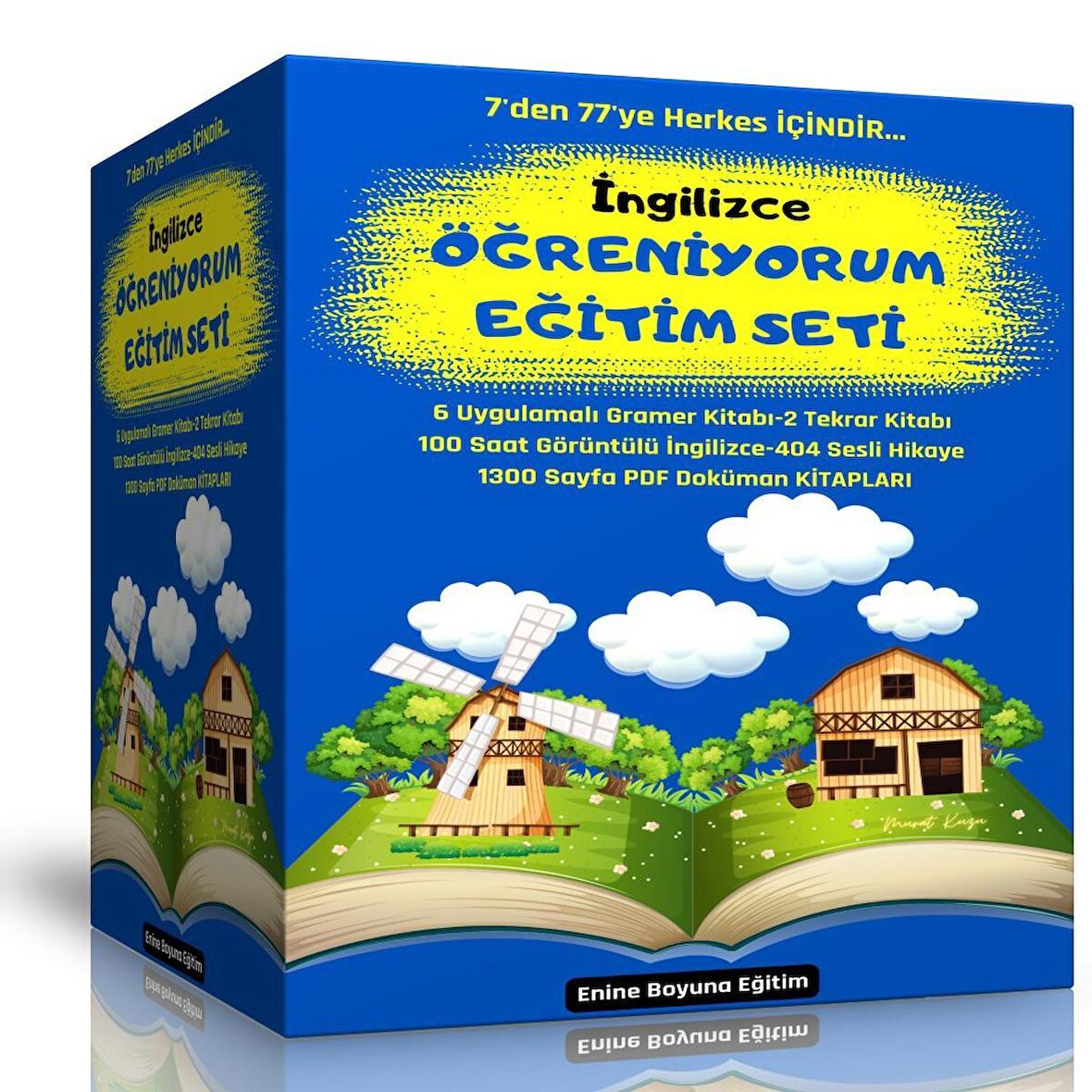 İngilizce Öğreniyorum Eğitim Seti (8 Kitap + 100 Saat Görüntülü Anlatım)