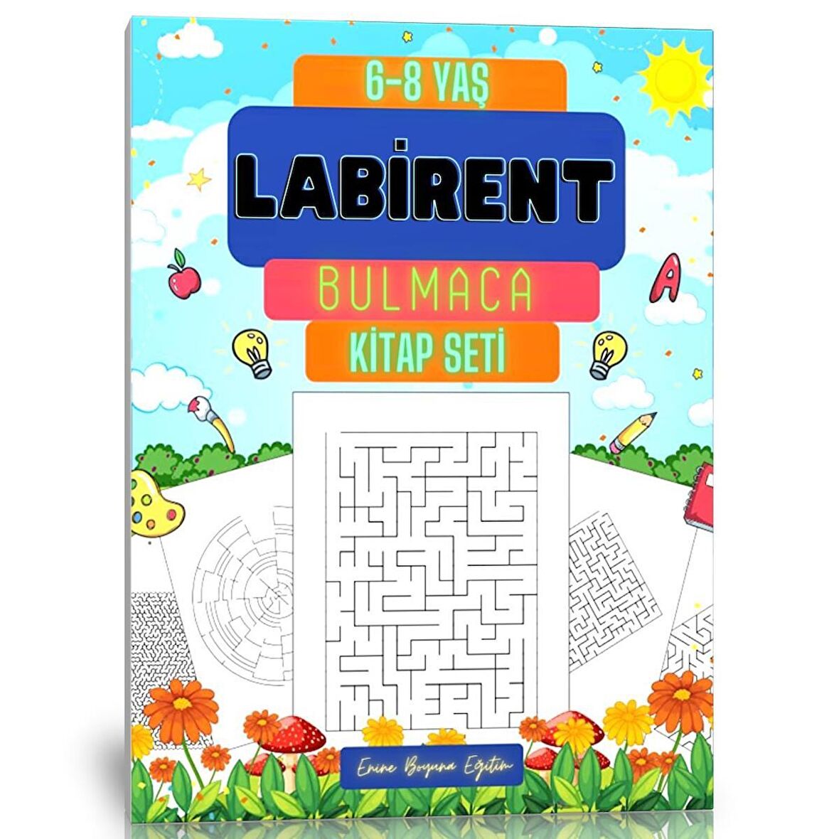 6-8 YAŞ Labirent Bulmaca Kitap Seti (3 Kitap)