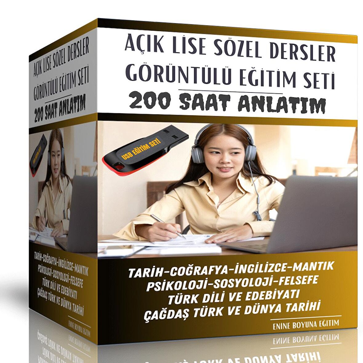 Açık Lise Sözel Tüm Dersler Görüntülü Eğitim Seti