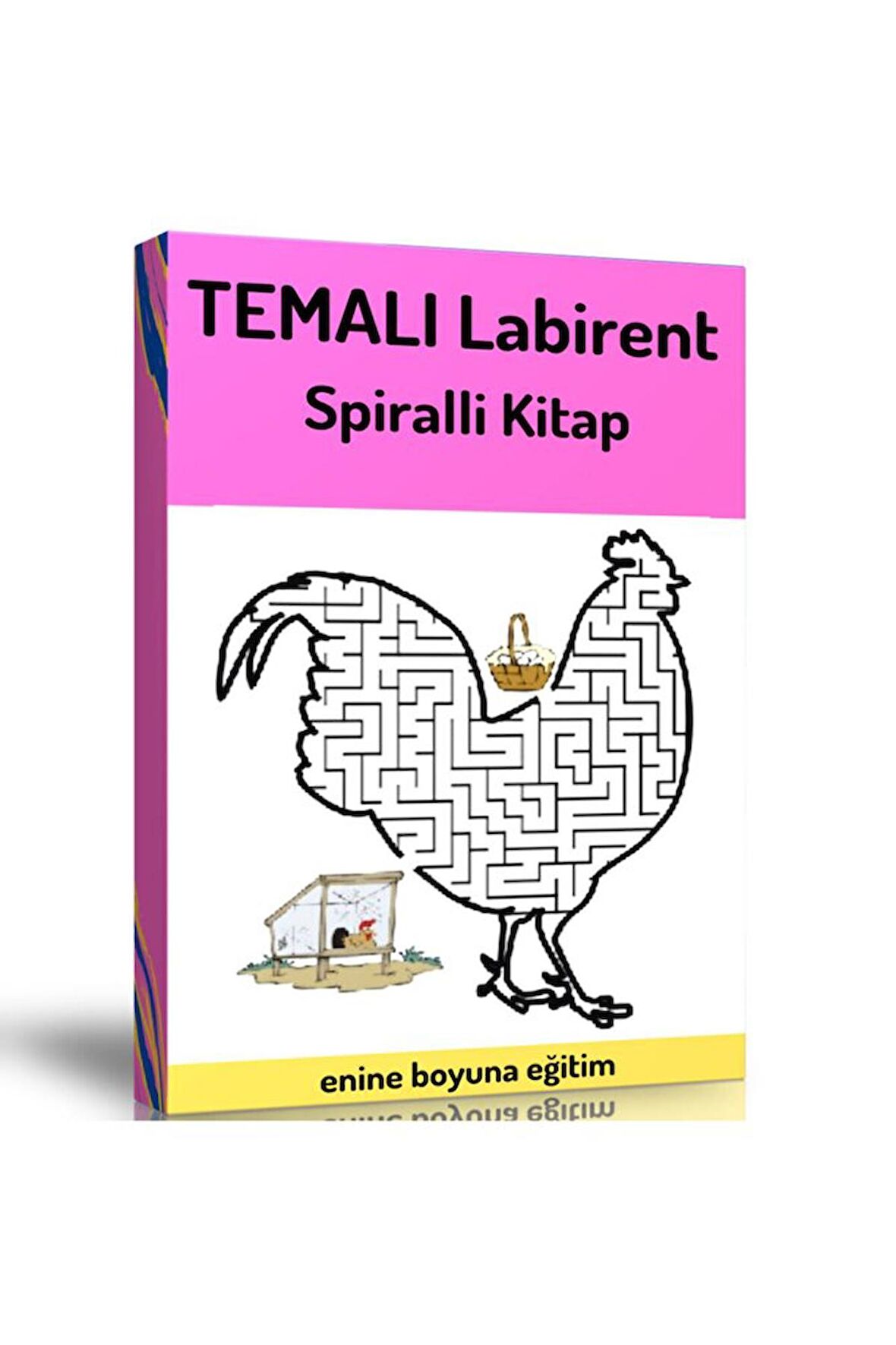 Harika Temalı Labirent Bulmaca Kitabı (spiralli)