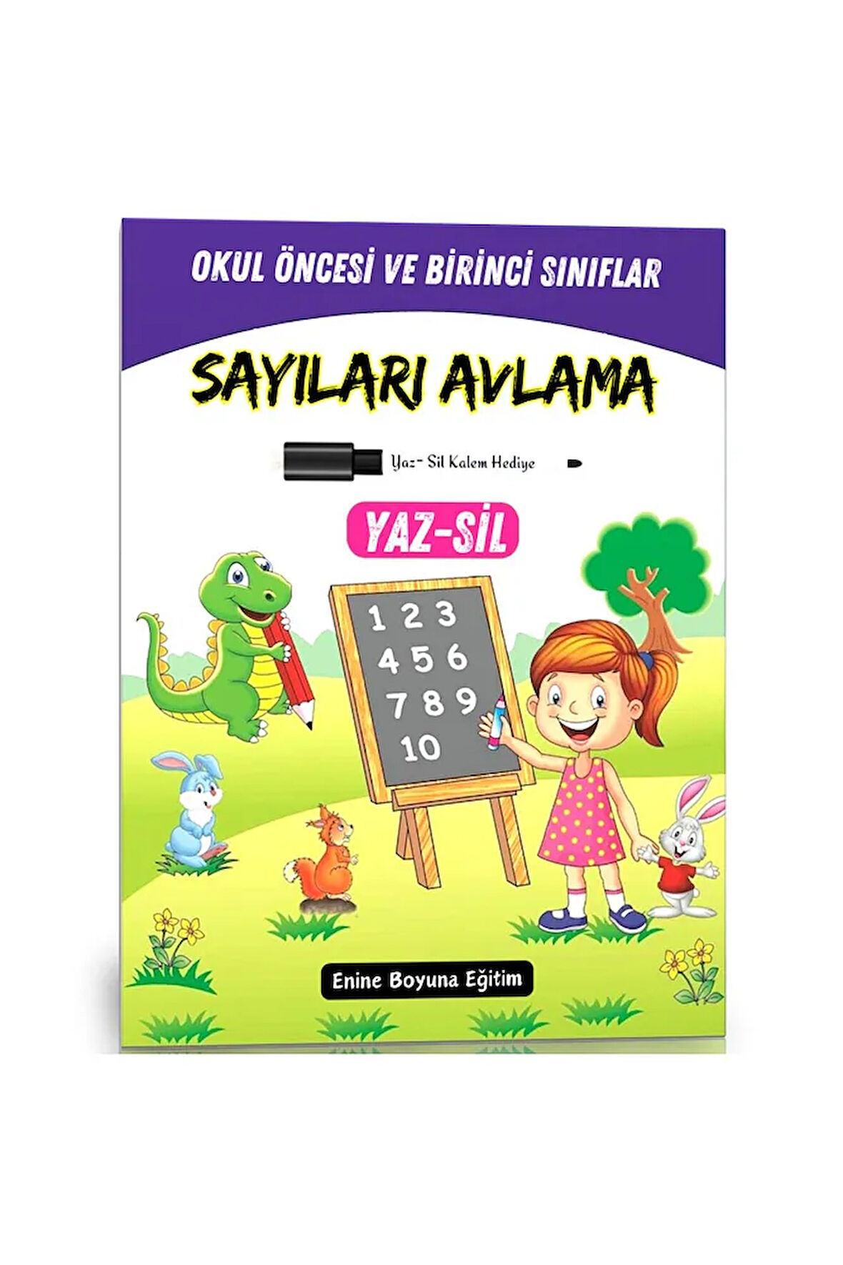 Okul Öncesi ve Birinci Sınıflar Sayıları AVLAMA Yaz-SİL Kitabı
