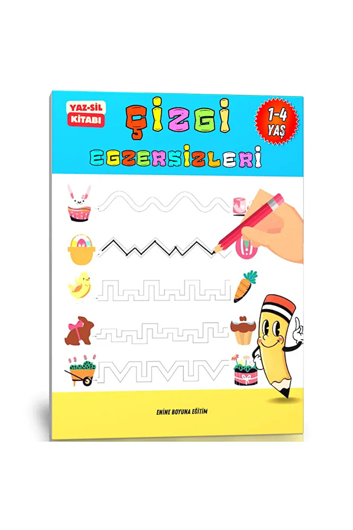 1-4 Yaş Çizgi Egzersizleri YAZ-SİL Kitabı