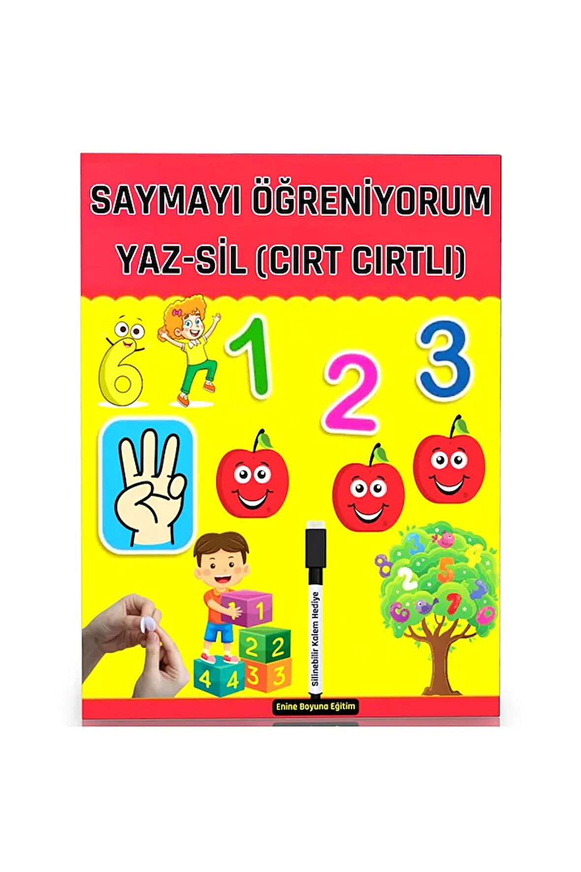 Saymayı Öğreniyorum YAZ-SİL Kitabı (Cırt Cırtlı)