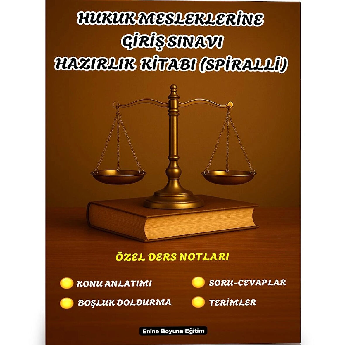 Hukuk Mesleklerine Giriş Sınavı Hazırlık Kitabı (Spiralli)